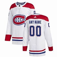 Men's Montreal Canadiens adidas White Away Custom Jersey
