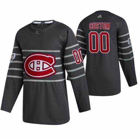 Men's Montreal Canadiens Custom adidas Grey 2020 NHL All-Star Game Jersey