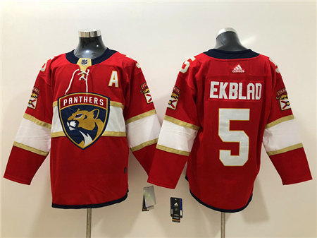 Men's Florida Panthers #5 Aaron Ekblad adidas Red Home Jersey