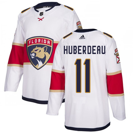 Men's Florida Panthers  #11 Jonathan Huberdeau Adidas White Away