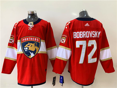 Men's Florida Panthers #72 Sergei Bobrovsky adidas Red Home Jersey