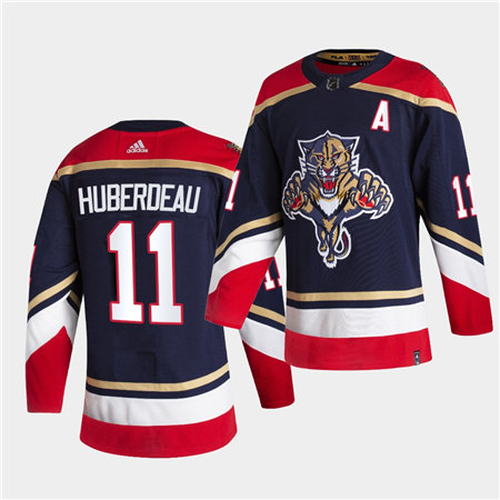 Men's Florida Panthers  #11 Jonathan Huberdeau adidas Navy 3RD Hockey  Jersey
