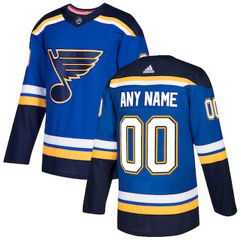 Men's St. Louis Blues adidas Blue Home Custom Jersey