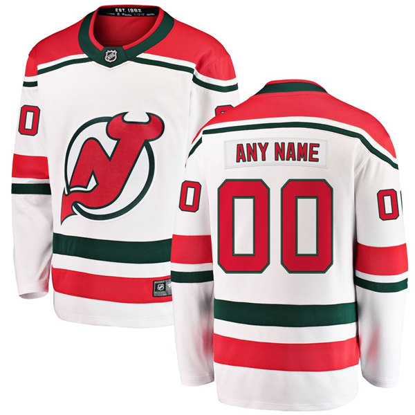 Men's New Jersey Devils adidas White Alternate Custom Jersey