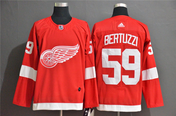 Men's Detroit Red Wings #59 Tyler Bertuzzi Adidas Home Red Jersey