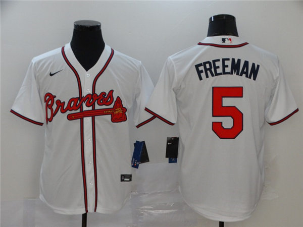 Men's Atlanta Braves #5 Freddie Freeman Nike Home White Cool Base Jersey