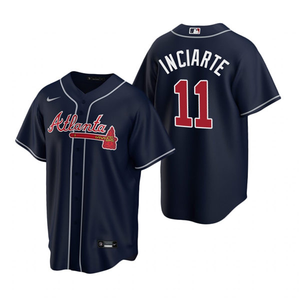 Men's Atlanta Braves #11 Ender Inciarte Nike Navy Alternate Cool Base Jersey 