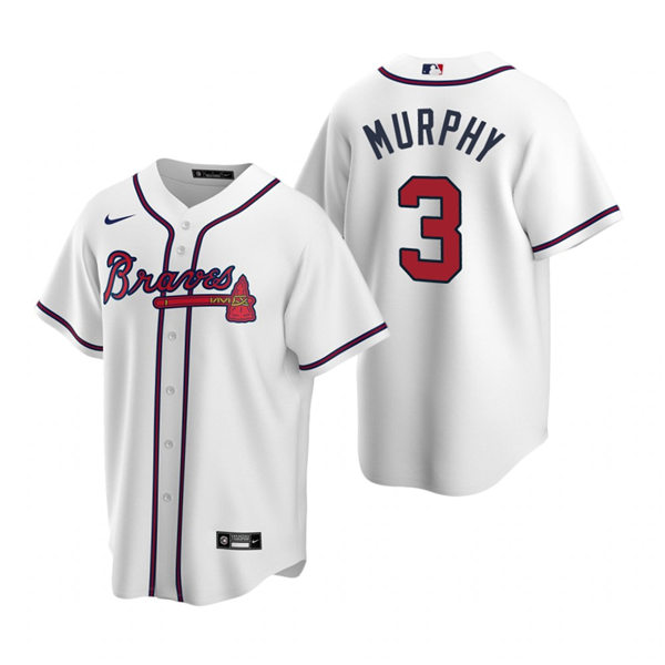 Men's Atlanta Braves Retired Player #3 Dale Murphy Nike Home White Cool Base Jersey