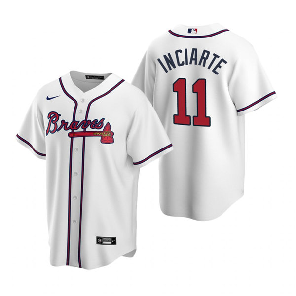 Men's Atlanta Braves #11 Ender Inciarte Nike Home White Cool Base Jersey