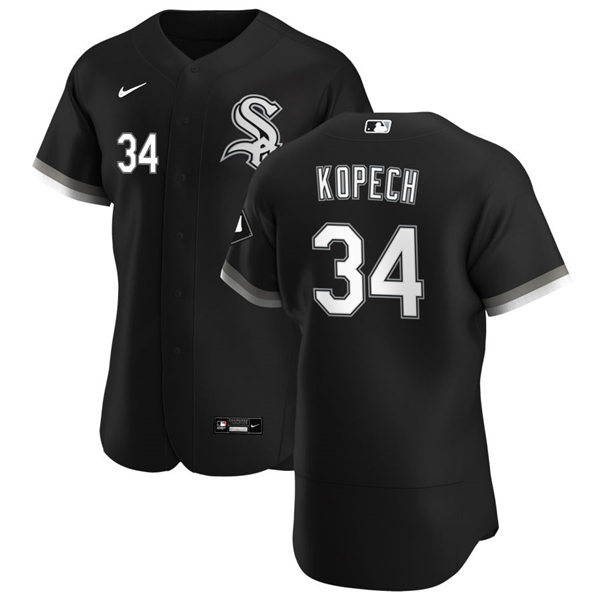 Men's Chicago White Sox #34 Michael Kopech Nike Black Alternate MLB Flex Base Jersey