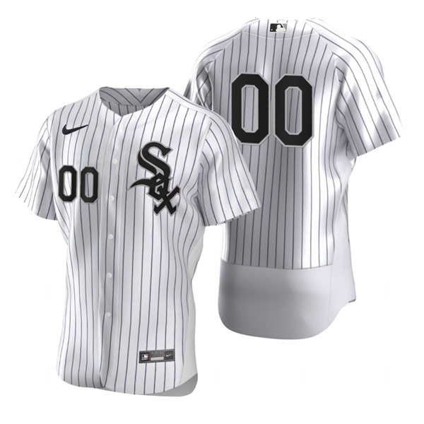 Men's Chicago White Sox Custom Nike White Home Stitched MLB Flex Base Jersey