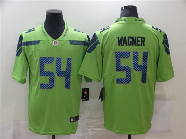 Men's Seattle Seahawks #54 Bobby Wagner Nike Neon Green Color Rush Limited Jersey