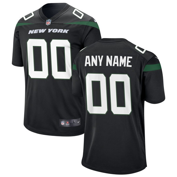 Men's New York Jets Nike Custom Alternate Black Nike NFL Vapor Limited Jersey