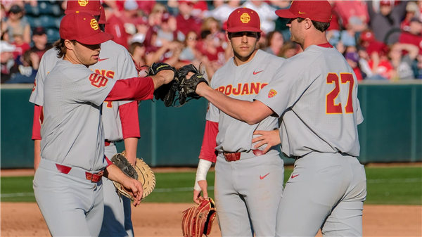 Men's USC Trojans Custom Grey Stitched Nike NCAA COLLEGE Baseball JERSEY