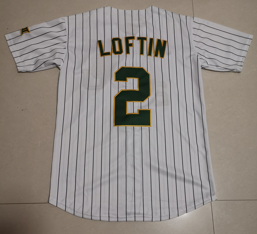 Mens Baylor Bears #2 Nick Loftin Nike White Pinstripe NCAA College Baseball Jersey