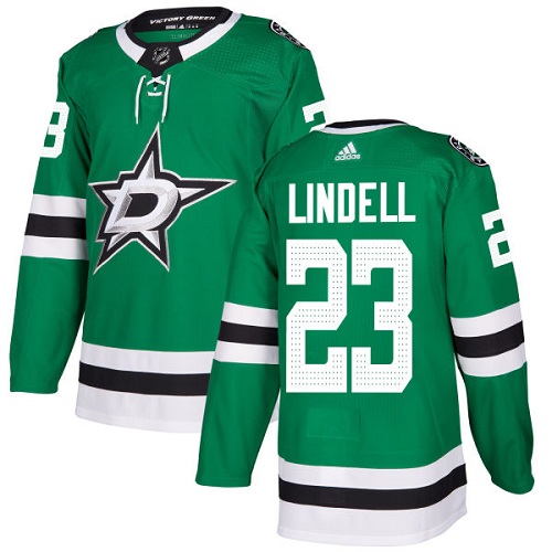 Men Dallas Stars #23 Esa Lindell adidas Home Green Jersey
