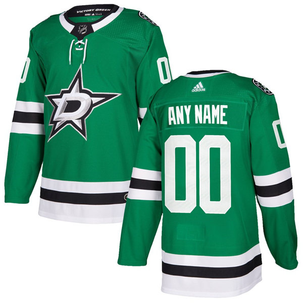 Men's Dallas Stars adidas Green Authentic Custom Jersey