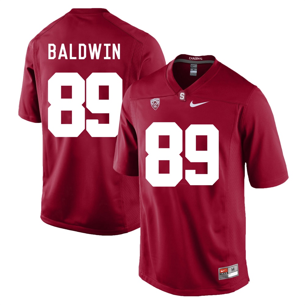 Men's Stanford Cardinal #89 Doug Baldwin Nike Cardinal NCAA College Football Game Jersey