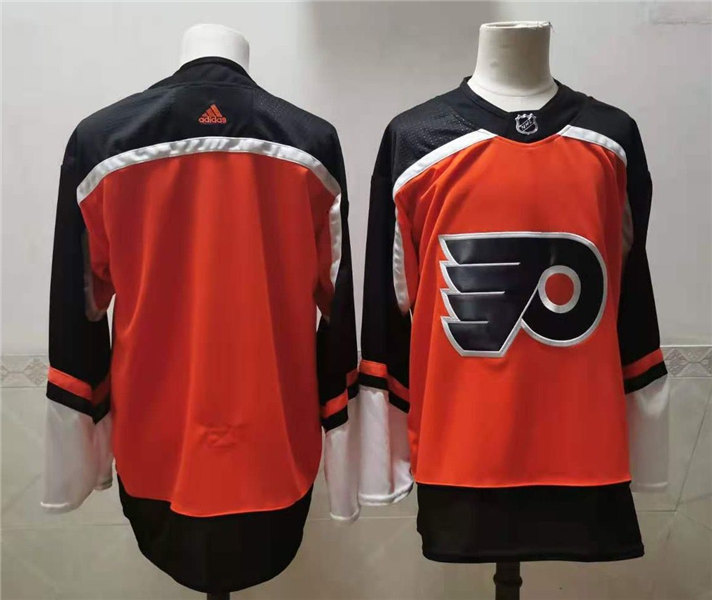 Mens Philadelphia Flyers Blank adidas 2020-21 Reverse Retro Orange Team Jersey 