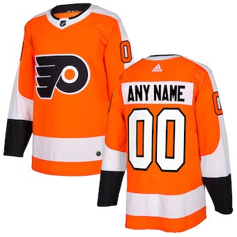 Mens Philadelphia Flyers Custom  adidas Orange Authentic Jersey