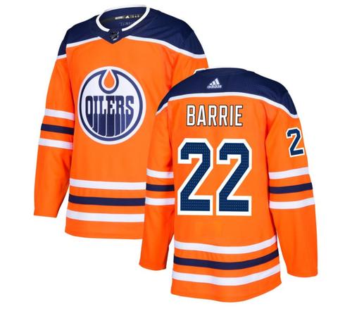 Men's Edmonton Oilers #22 Tyson Barrie adidas Home Orange Jersey