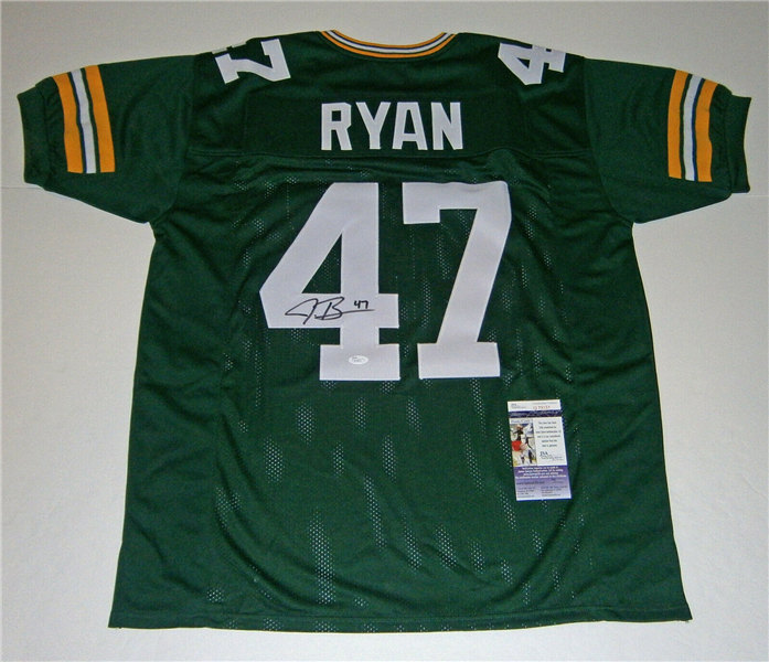 Men's Green Bay Packers #47 Jack Ryan Mitchell & Ness Green Retired Player Vintage Football Jersey