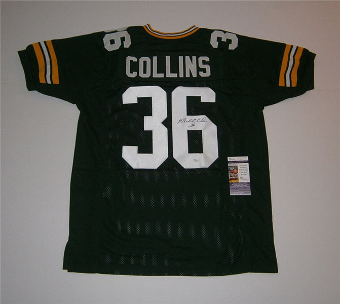 Men's Green Bay Packers #36 Nick Collins Mitchell & Ness Green Retired Player Vintage Football Jersey