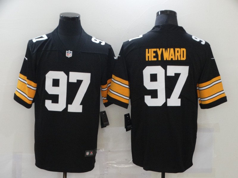 Men's Pittsburgh Steelers #97  Cameron Heyward Nike Black Big Number Alternate Limited Jersey