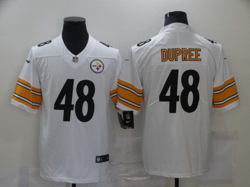 Men's Pittsburgh Steelers #48 Bud Dupree Nike White Game Football Jersey