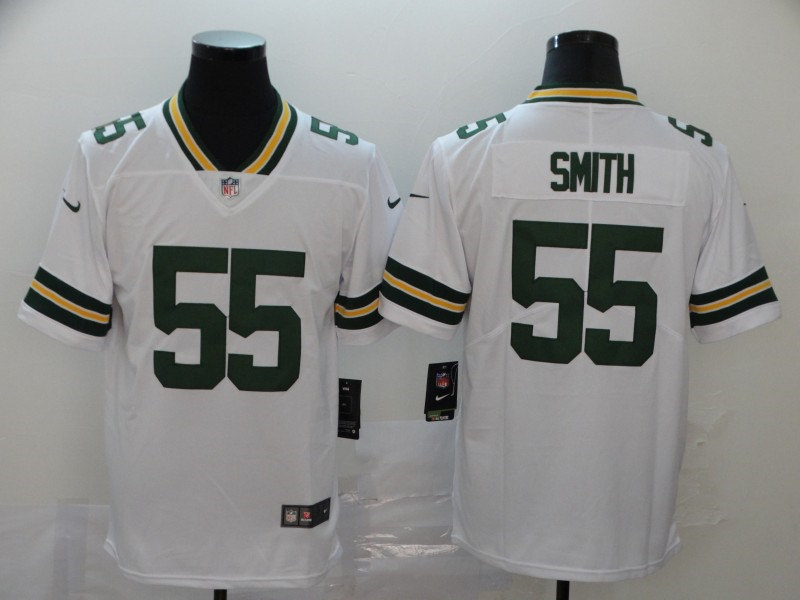 Men's Green Bay Packers #55 Za'Darius Smith Player Nike White Game Football Jersey