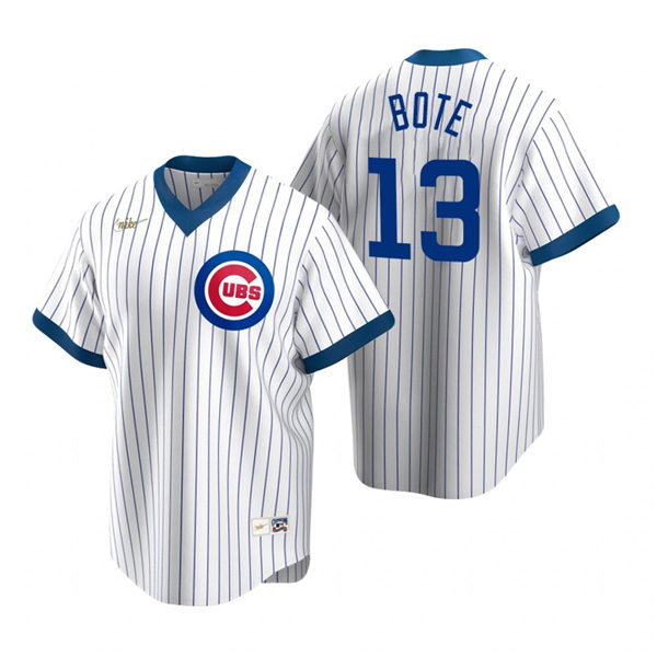 Men's Chicago Cubs David Bote Nike White Cooperstown Collection Home Jersey