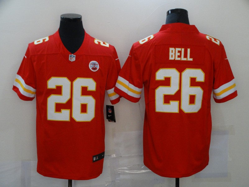 Men's Kansas City Chiefs #26 Le'Veon Bell Nike Red Game Player Football Jersey 