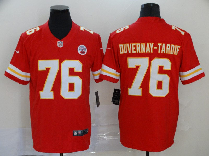Men's Kansas City Chiefs #76 Laurent Duvernay-Tardif Nike Red Game Player Football Jersey 