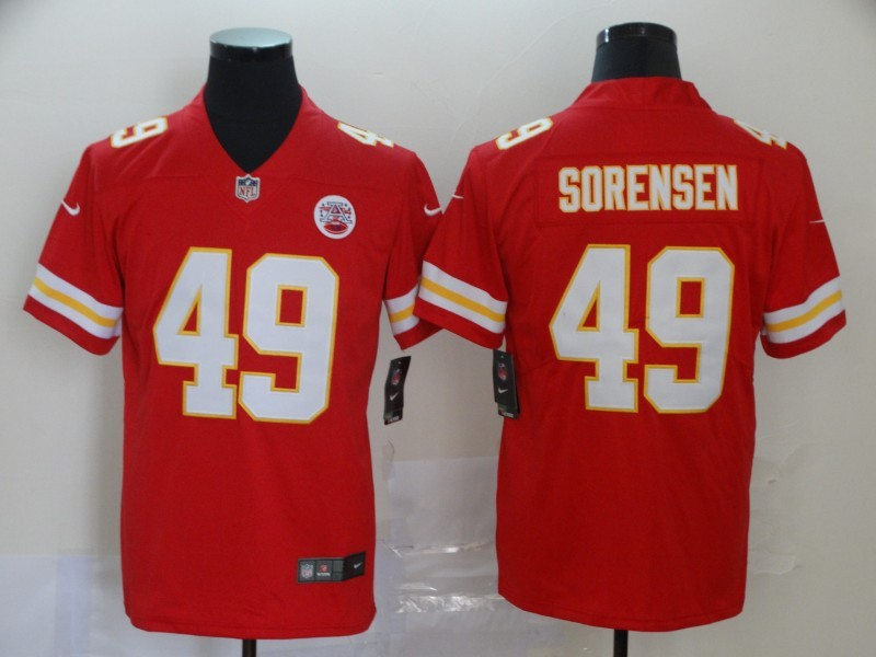 Men's Kansas City Chiefs #49 Daniel Sorensen Nike Red Game Player Football Jersey 