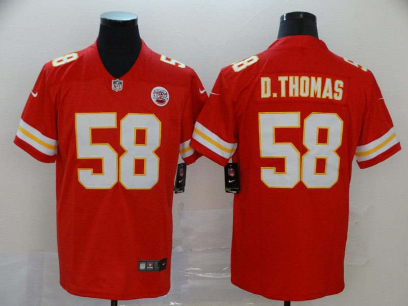Men's Kansas City Chiefs Retired Player #58 Derrick Thomas Nike Red Game Player Football Jersey 