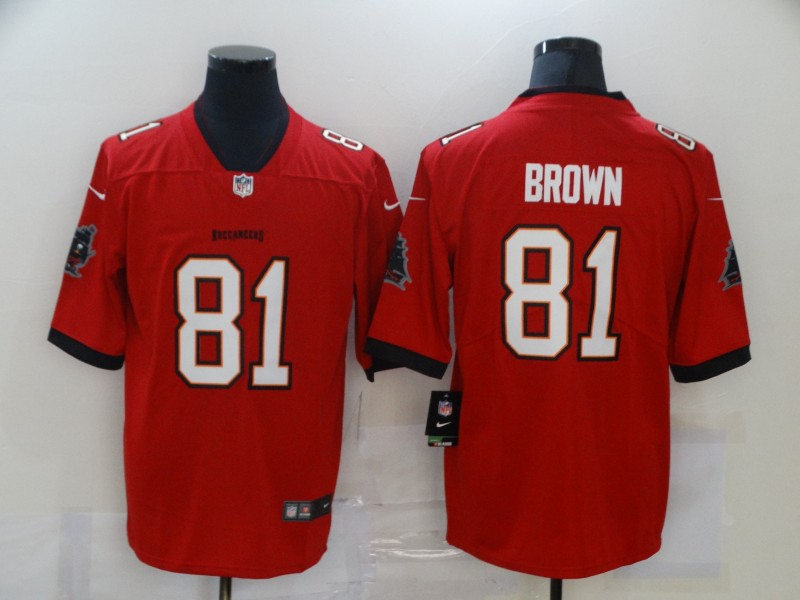 Men's Tampa Bay Buccaneers #81 Antonio Brown Nike Red Game Football Jersey