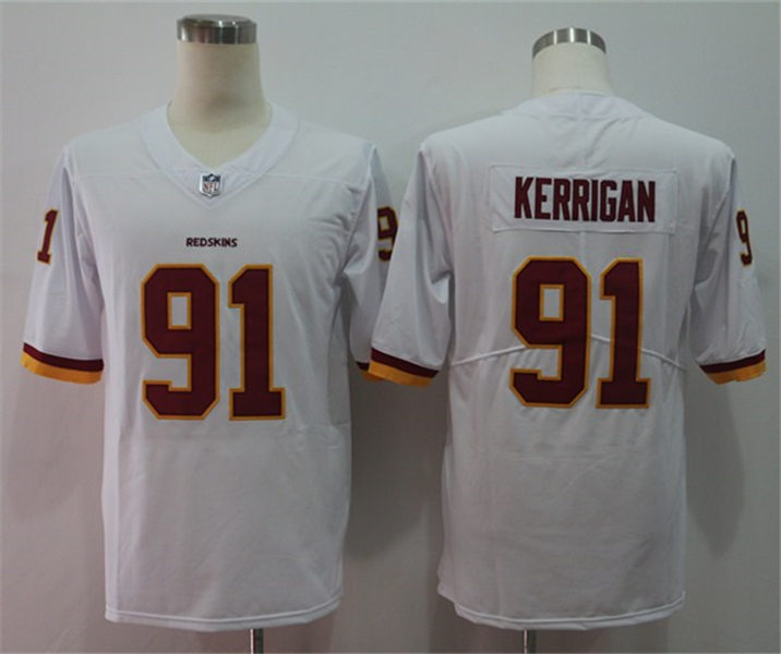 Mens Washington Football Team #91 Ryan Kerrigan White Nike Vapor Untouchable Limited Jersey