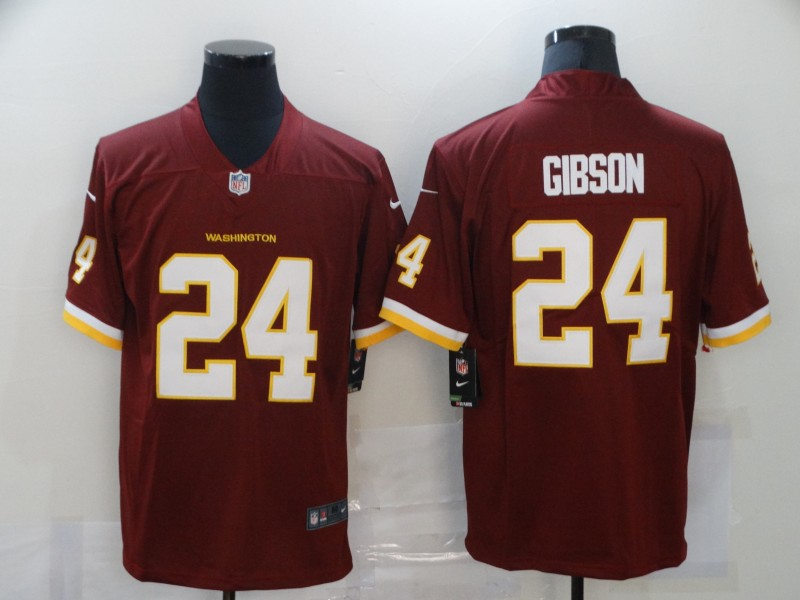 Mens Washington Football Team #24 Antonio Gibson Nike Burgundy Game Football Jersey