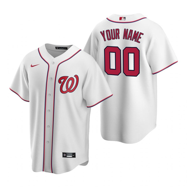Men's Washington Nationals Custom Nike White Stitched MLB Cool Base Home Jersey
