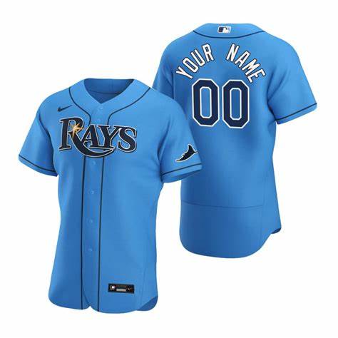 Men's Tampa Bay Rays Custom Wade Boggs Don Zimmer Fred McGriff Carl Crawford Carlos Pena Nike Light Blue FlexBase Jersey
