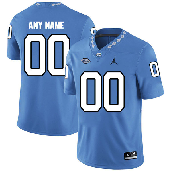 Mens Youth North Carolina Tar Heels Custom Carolina Blue College Football Game Jersey