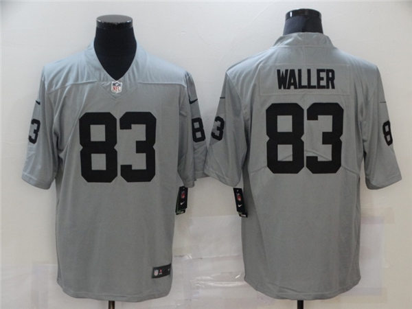 Men's Las Vegas Raiders #83 Darren Waller Nike Silver Inverted Legend Jersey