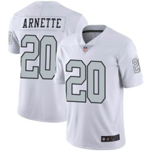 Men's Las Vegas Raiders #20 Damon Arnette Nike White Color Rush Legend Player Jersey