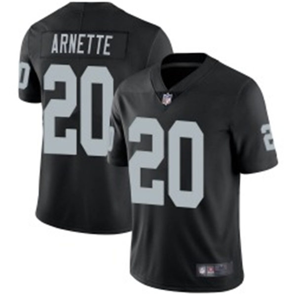 Men's Las Vegas Raiders #20 Damon Arnette Nike  Black Team Color Vapor Untouchable Jersey
