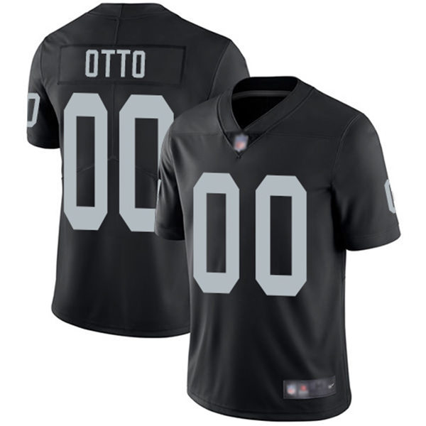 Men's Las Vegas Raiders Retired Player #00 Jim Otto Nike Black Football Game Jersey 