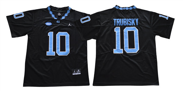 Mens North Carolina Tar Heels #10 Mitchell Trubisky Navy Alternate College Football Jersey