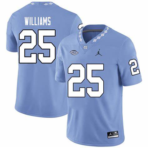 Mens North Carolina Tar Heels #25 Javonte Williams Royal Jordan Brand Stitched NCAA college Football Jersey