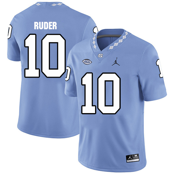 Mens North Carolina Tar Heels #10 Jace Ruder Royal Jordan Brand Stitched NCAA college Football Jersey