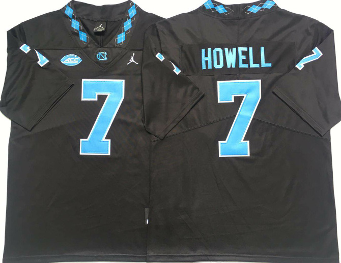 Mens North Carolina Tar Heels #7 Sam Howell Navy Alternate College Football Jersey