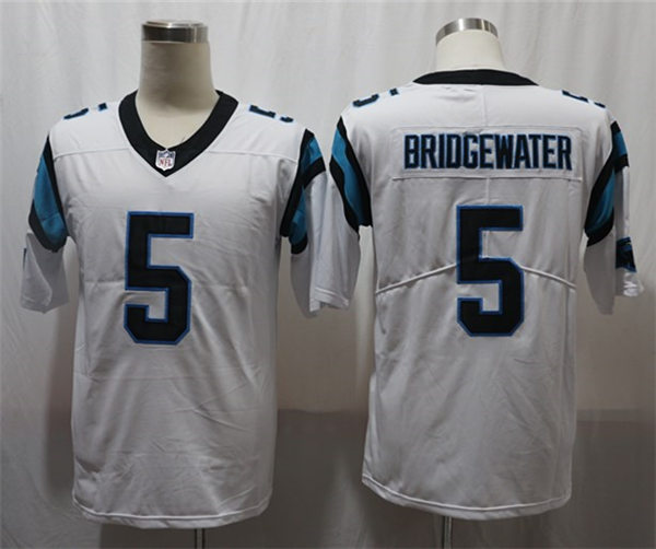 Men's Carolina Panthers #5 Teddy Bridgewater White Nike Vapor Untouchable Football Jersey